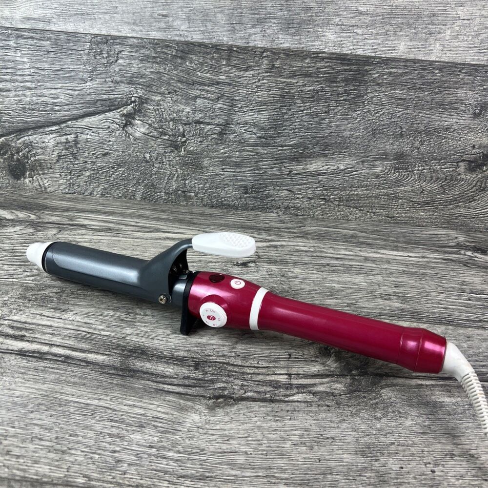 T3 Micro Curling Iron Model 83976 Pink 1.25” Barrel Tested Working